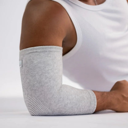 OneCompress™ Premium Bamboo Elbow Sleeve in Gray – S