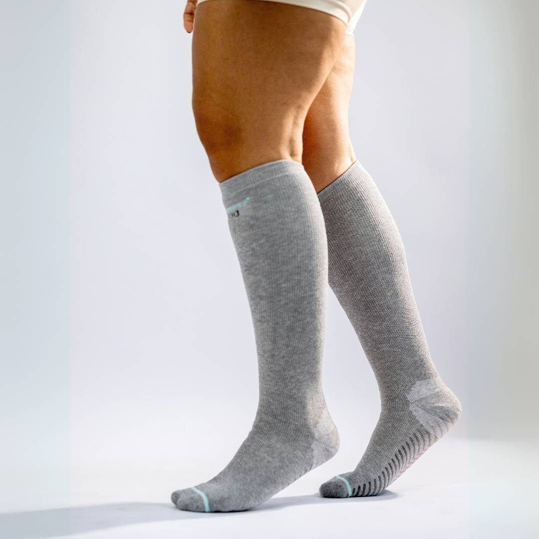 OneCompress™ Compression Socks in Gray – Natural Leg Pain Relief